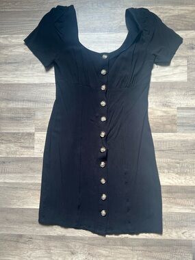 Express Black Dress with Subtle Sheen